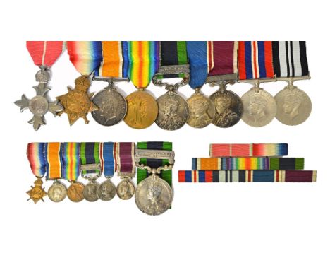 The awards and medals as awarded to Lieut Colonel Ronald Bristow M.B.E, comprising; The M.B.E Military issue with box of issu