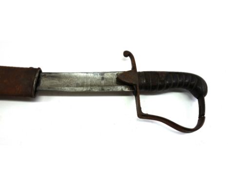 A 1798 Light Cavalry sabre by Thomas Gill, the 83cm blade finely engraved with 'G.R.' cypher, a cavalry man on horseback, and