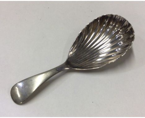 A silver plated caddy spoon. Est. £8 - 310.