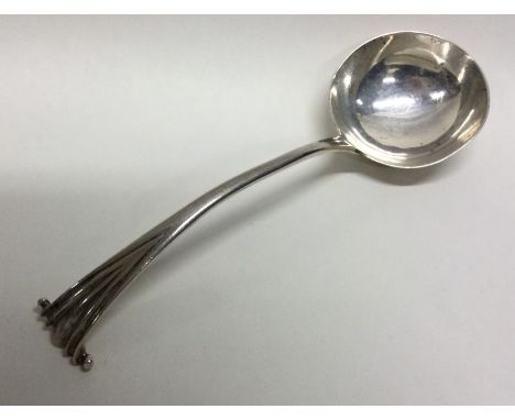 A Georgian silver onslow pattern sauce ladle. London circa 1770. Approx. 58 grams. Est. £40 - £60.