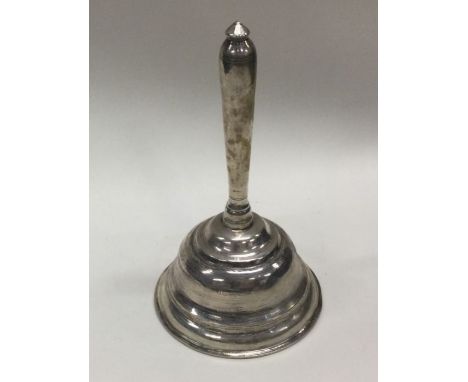 A Chinese export silver table bell. Marked to interior. Approx. 309 grams. Est. £400 - £600. 