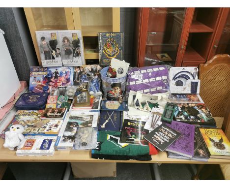 A large collection of Harry Potter related items and memorabilia.