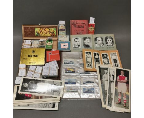 An extensive collection of cigarette cards etc.