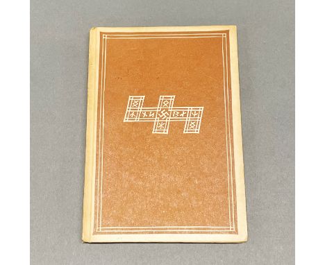 A volume of Hermann Lons Der Wehrlvolf. A German Nazi propaganda book with inscription.
