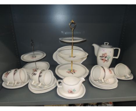 A Stylecraft by  Midwinter tea service with autumnal leaf pattern 