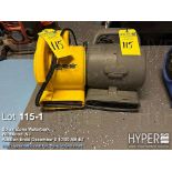 Lot of (2) Shop-Air 500 Air Mover/Blower, 120V, 60Hz,