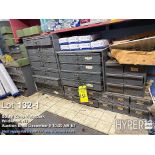 Metal Hardware Storage Cabinets with Assorted Fasteners