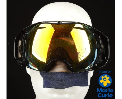 Sir RANULPH FIENNES improvised ski goggles worn on expeditions to the North and South Poles (Similar to ones in the image of 