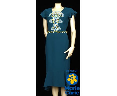 FAY RIPLEY. a Peter Polotto jade dress UK10-12 This Peter Pilotto dress nearly broke the bank of Cold Feet when I wore it jus