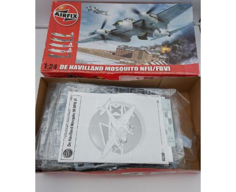 An Airfix 1:24 scale model kit, De Havilland Mosquito NFII/FBVI 