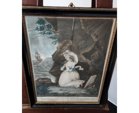 A late 18th century coloured engraving titled 'Sweet Poll of Plymouth'. London, Printed for R. Sayer &amp; J. Bennet, Map, an