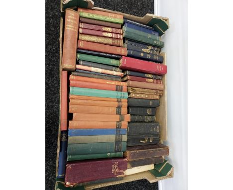 A Box of books to includes R.L. Stevenson 'The Black Arrow' &amp; 'St.Ives' first editions, various poetry, and various bible