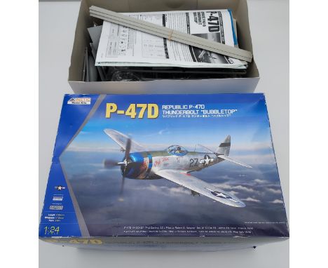 Kinetic Model Kits P-47D Republic thunderbolt bubbletop 1:24 scale kit. 