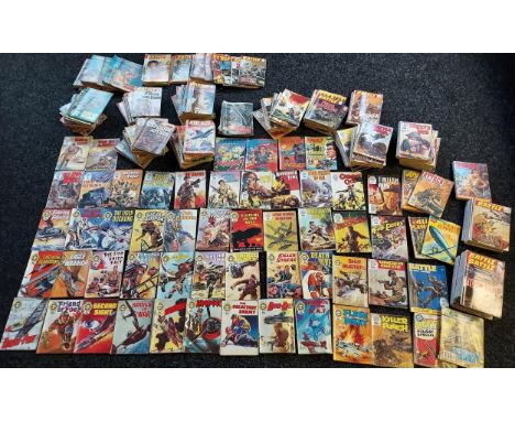 A Large collection of vintage war related comics/ annuals to include Commando, Battle, Air Ace &amp; War Picture Library. 