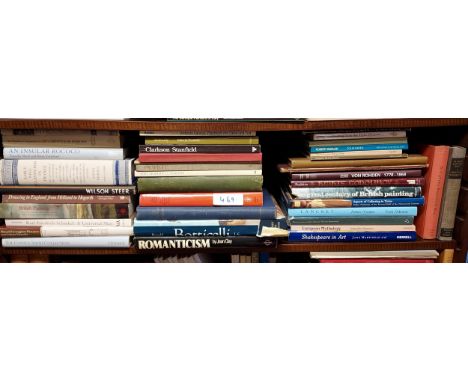 A Shelf of collectable art books to include An Insular Rococo, British painting, Small Georgian houses and their details and 