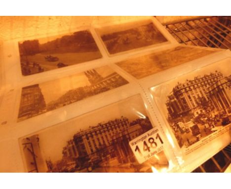 Seventy two vintage postcards of London, used and unused