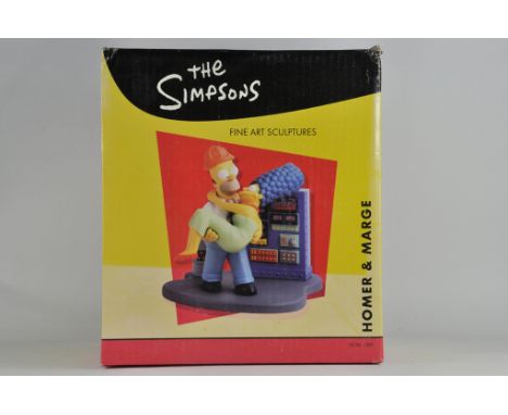 The Simpsons Fine Art Scupltures. Large Heavy Piece. 1502. Homer and Marge. M in Box. Rare
