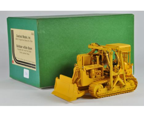 Overland Models 1/48 Brass Caterpillar CAT D8 Crawler Tractor Bulldozer with Folding Sideboom and small front blade. Used in 