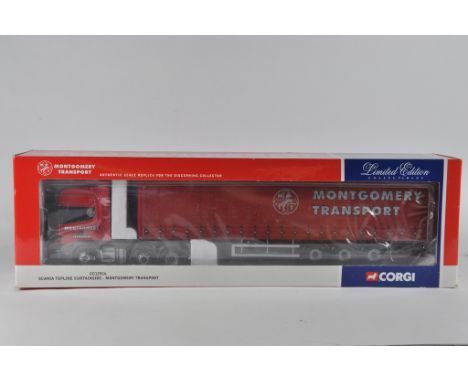 Corgi 1/50 Diecast Commercial Truck and Trailer. CC12916. Montgomery Transport. M in Box.