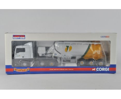 Corgi 1/50 Diecast Commercial Truck and Trailer. CC13407. Tarmac. M in Box.