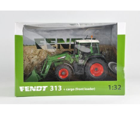 Schuco 1/32 Fendt 313 Tractor with Loader. M in Box.