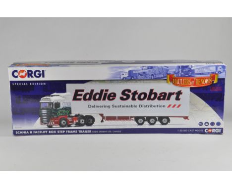 Corgi 1/50 CC13754 Truck and Trailer. Eddie Stobart. NM to M in Box.