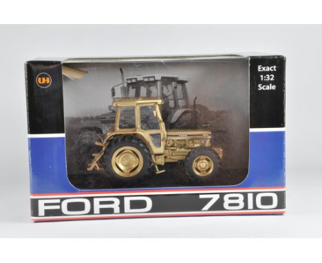 Universal Hobbies Code 3 1/32 Ford 7810 Gold Edition Tractor. 1 of 30 produced. NM to M in Box.