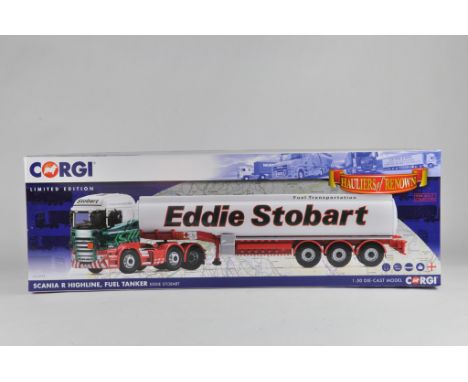 Corgi 1/50 CC13775 Scania Truck and Trailer. Eddie Stobart Fuel Tanker. NM to M in Box.