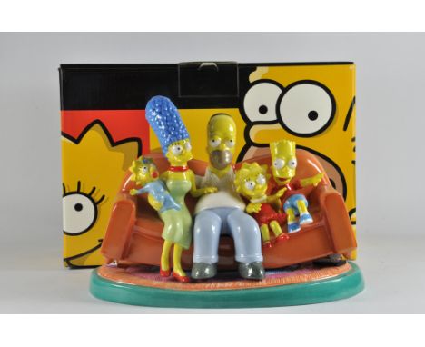 Rare Simpsons Ceramic Ornamental Couch Piece. M in Box.