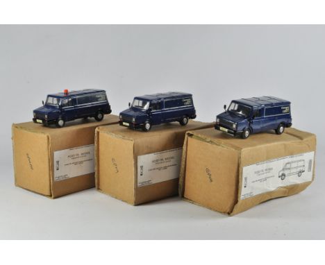 Smith Auto Models 1/48 scale for Roxley Models White Metal Sherpa Van Trio of hand built Models. For Post Tel Promotions. Gen