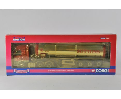 Corgi 1/50 Diecast Commercial Truck and Trailer. CC135602. Suttons Tankers. M in Box.