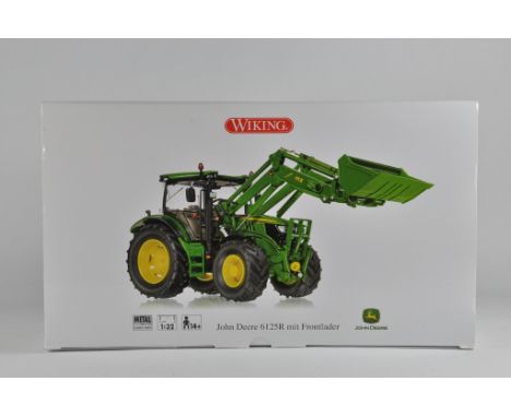 Wiking 1/32 John Deere 6125 R with Front Loader. M in Box.