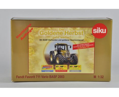 Siku 1/32 Fendt 711 BASF Limited Edition Tractor. Ex Display so VG to E.