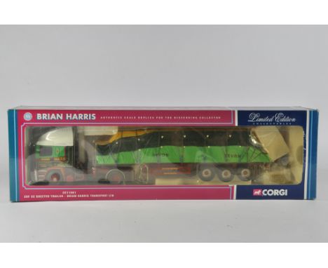 Corgi 1/50 Diecast Commercial Truck and Trailer. CC11901. Brian Harris Transport. M in Box.
