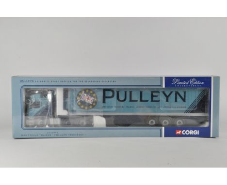 Corgi 1/50 Diecast Commercial Truck and Trailer. CC12005. Pulleyn Transport. M in Box.