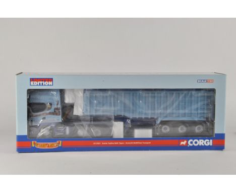 Corgi 1/50 Diecast Commercial Truck and Trailer. CC12921. Kenneth McWilliam Transport. M in Box.