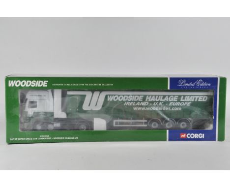 Corgi 1/50 Diecast Commercial Truck and Trailer. CC13214. Woodside Haulage. M in Box.