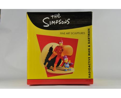 The Simpsons Fine Art Scupltures. Large Heavy Piece. 1504. Radioactive Man and Bartman. M in Box. Rare