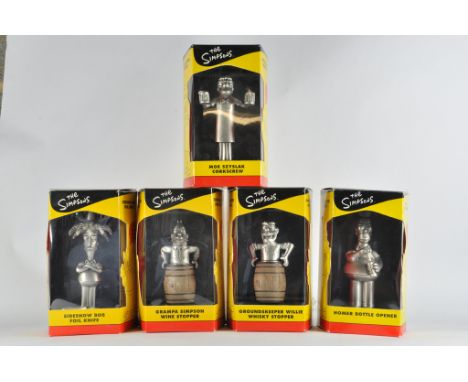 The Simpsons Collectables group including various accessories portrayed by Simpsons Figures. M in Boxes. (5)