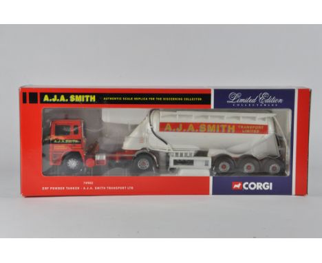 Corgi 1/50 Diecast Commercial Truck and Trailer. 74902. A JA Smith Transport. M in Box.
