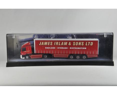 Corgi 1/50 diecast commercial modern truck - James Irlam and Sons Curtainside. MIB