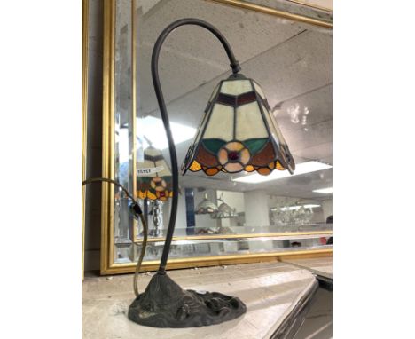 ART NOUVEAU STYLE TABLE LAMP - FAUX VERDIGRIS