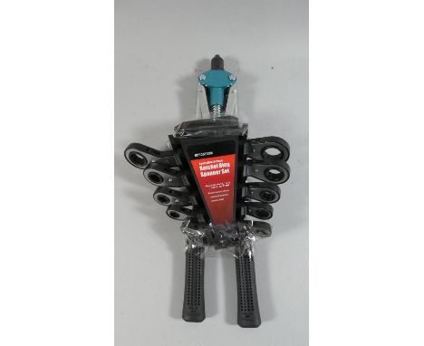 A Ratchet Ring Spanner Set and a Pop Riveter, Plus VAT 