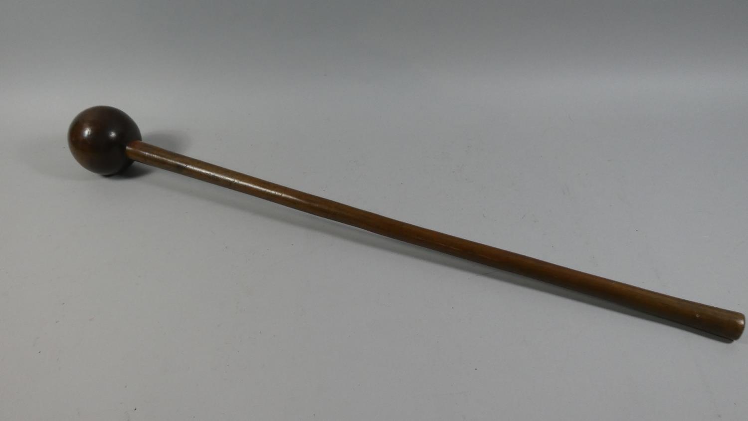 A Turned Wood Knobkerrie, 75cm Long