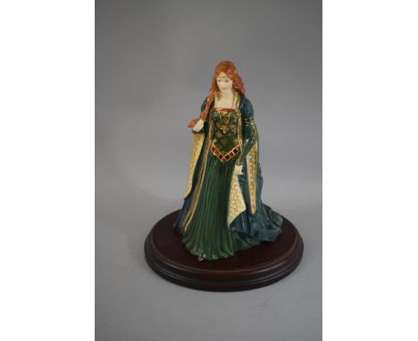 A Royal Worcester Figure, The Princess of Tara, With Certificate and Wooden Plinth 