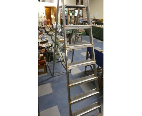 An Aluminium Seven Step Step Ladder 
