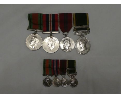 A group of four medals awarded to Sub. (later Major) Pamela R Wyndham-Tate A.T.S.:- 1939/45 Defence medal, 1939/45 War medal,