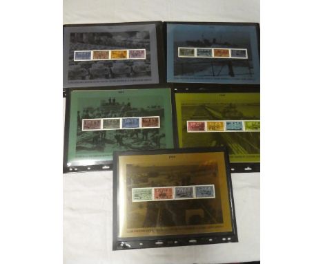 A Canada 1994 Second War special edition selection of stamp booklets for 1941, 1942, 1943, 1944 and 1945, including blocks of