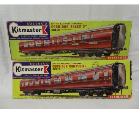 Two Kitmaster OO gauge scale kits including corridor composite and brake coaches