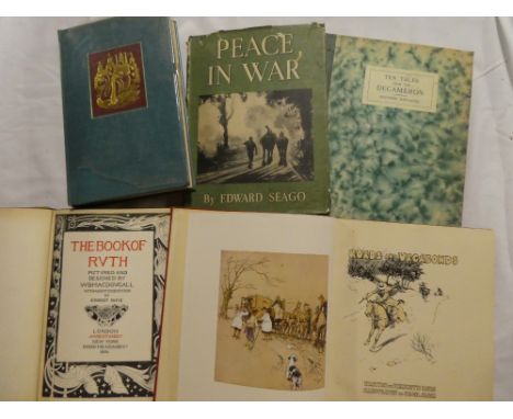 The Book of Ruth, illus WB MacDougall 1896; Hare (K) Roads &amp; Vagabonds, illus C Aldin; Ten Tales from the Decameron illus